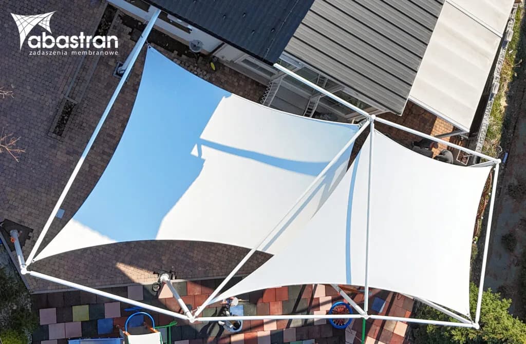 Membranowe zadaszenie tarasu